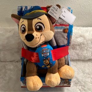 PAW PATROL  CHASE PLUSH PILLOW AND THROW GIFTABLE SET